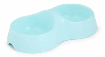 Купить alta миска двойная для собак и кошек, голубая