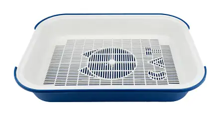 Купить zooexpress туалет для кошек КЭТ малый с сеткой синий